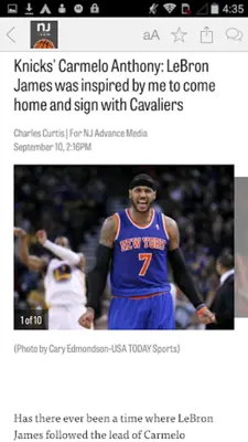 Knicks android App screenshot 1